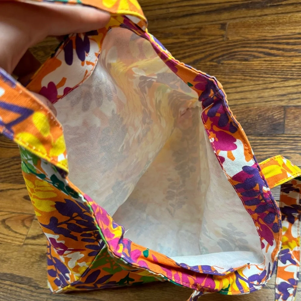 Floral Beach Tote Bag